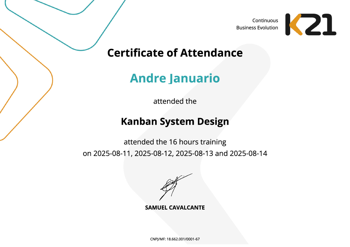 Certificado K21